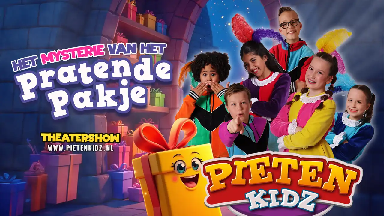 Theatershow Pietenkidz - het mysterie van het pratende pakjes