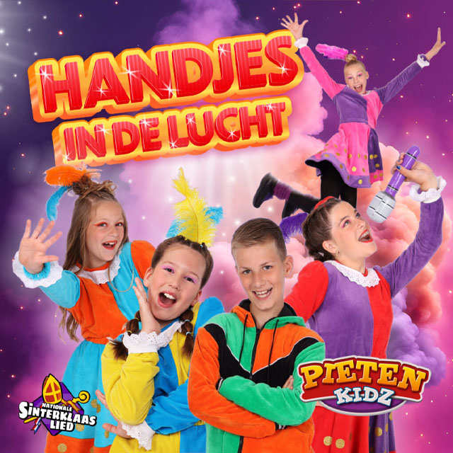 Hitsingle Handjes in de Lucht Nationale Sinterklaaslied 2023 van Pietenkidz