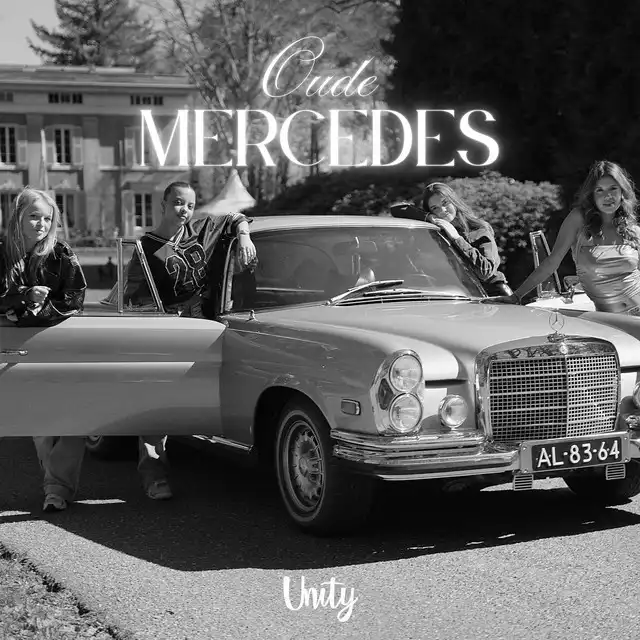Luister naar de hitsingle Oude Mercedes van Unity in de Kidz Super Chartz!