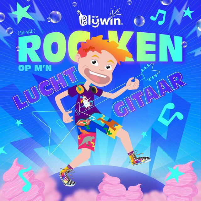 Rocken op m'n luchtgitaar is de hitsingle van Blijwin.